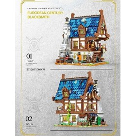 Modèle de Blocs de Construction de La Série Architecture du Siècle Médiéval Jouet de Bloc de Construction Dassemblage de Puz