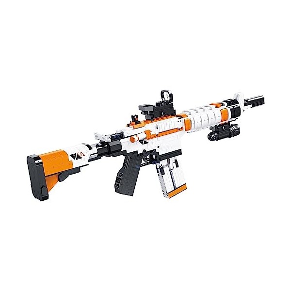 LAKIN Briques de construction Technique Fusil de sniper, fusil darmes modèle Kit avec fonction de tir, 1388 + jouet de const