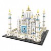 LAKIN Ensemble de briques architecture Taj Mahal - Micro blocs de serrage - Non compatibles avec Lego - 1,987 pièces