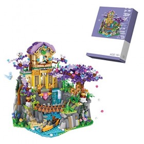 DHAR Maison en Blocs de Construction, 1569PCS Modular Lost Temple Modèle Kit, Modèle darchitecture en Blocs de Construction C