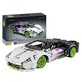 YOHOU Kit de construction de voitures de sport 1/10 - 2127 pièces - Blocs de serrage - Modèle de course - Modèle de voiture M