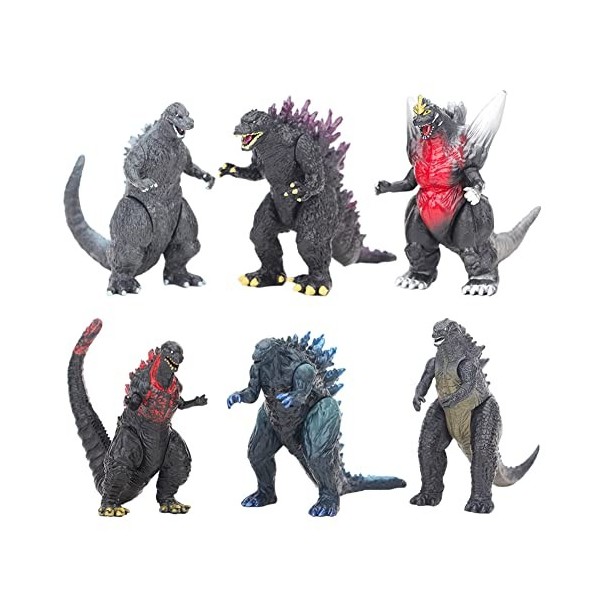 Figurines Godzilla - Ksopsdey Figurine DAction Classique De Godzilla,Ensemble De Jouets De Dinosaures,Educatif Jouets Pour E