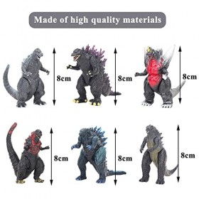 Figurines Godzilla - Ksopsdey Figurine DAction Classique De Godzilla,Ensemble De Jouets De Dinosaures,Educatif Jouets Pour E