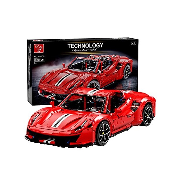 YANYUESHOP 1/14 Technic Car Building Blocks, 1529pcs MOC Race Car Building Set Collectable Car Compatible avec Lego Technic