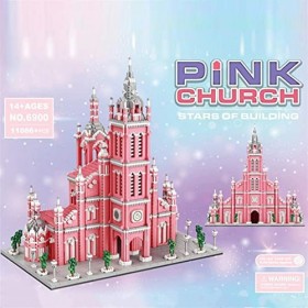 11086 PCS + Architecture de renommée Mondiale Bloc de Construction Rose Princesse château 3D modèle Mini Brique Diamant Bloqu