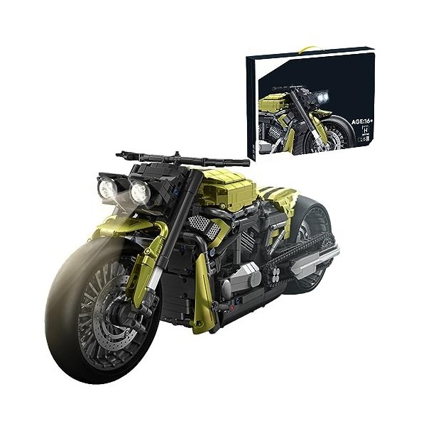 Explorers Briques de construction de moto, kit de modélisation de moto tout-terrain, compatible avec les blocs de serrage Leg