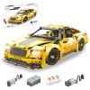 MERK Briques de construction de voiture de sport technique, 1455 pièces, modèle de voiture de course MOC, jouet de constructi