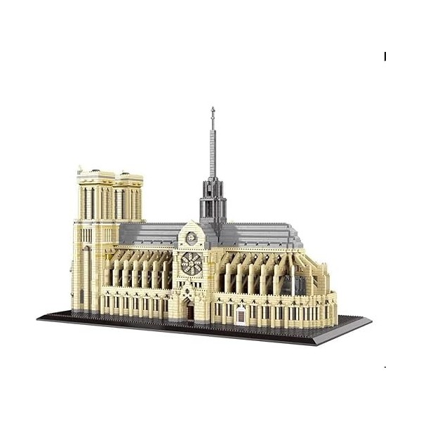 Ensemble de Blocs de Construction Notre Dame Paris World Famous Landmark Architecture Ensemble de Construction Mini Micro Bui