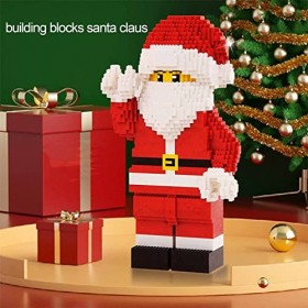 Série De Noël Blocs Jeu De Construction,2028 Pièces Père Noël Dassemblage Microparticules Bricolage Jouet Modèle Collection,