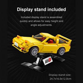 PUREFUN CADA Master C61023W Technique 112 Voiture de course pour Mazda FC3S RX7, 1655+ Pièces 2 en 1 Initial D Sportwagen Mod