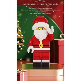 WangSiwe Ensemble de Blocs de Construction 2028 Pièces Père Noël Nano Micro Blocs de Construction Jouets 3D Puzzle Bricolage 