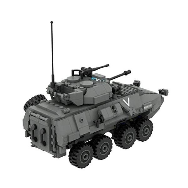 AGME Char technique - 554 pièces - LAV25 - Véhicule de combat militaire - Véhicule de combat - Kit de modélisme compatible av