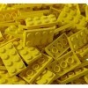 LEGO Accessoires de construction - Assiettes jaunes 2x4 jaune vif - 100 pièces