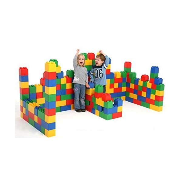 Polesie Jeu de Briques de Construction XXL 72 pièces, Polesie41999, Multicolore