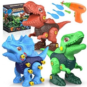 Diyfrety Jouet Garcon 3 4 5 6 7 8 9 Ans, Démontage Dinosaure Jouet 3-9 Ans Dinosaure Enfant 3-9 Ans Garcon Cadeaux Filles 3-9