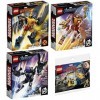 BRICKCOMPLETE Lego 76202 Wolverine Mech, 76203 Iron Man Mech, 76204 Black Panther Mech & 30453 Captain Marvel et Nick Fury