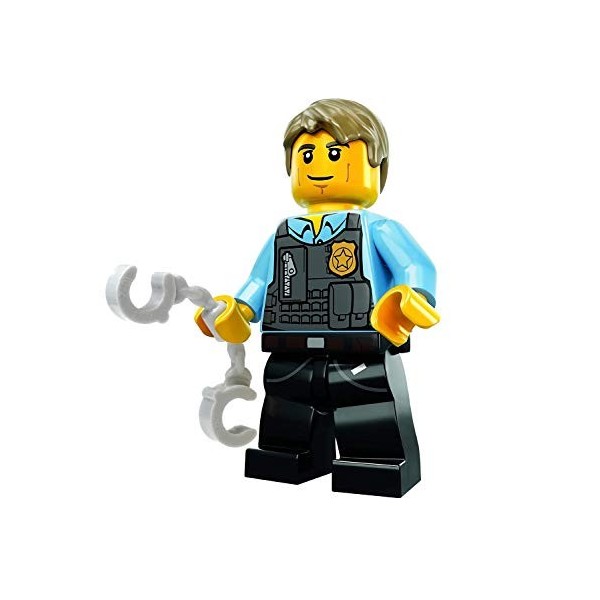 LEGO City MiniFigure: Police - Undercover Chase McCain Dark Blue Legs w/ Handcuffs 