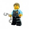 LEGO City MiniFigure: Police - Undercover Chase McCain Dark Blue Legs w/ Handcuffs 