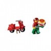 LEGO City MiniFigure 60150 - Livreur de pizza avec scooter et boîte à pizza 