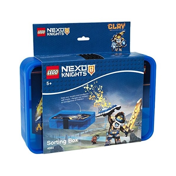 LEGO Sorting Box Transparent Blue Nexo Knights 