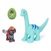 PAW PATROL Dino Rescue Ensemble de Figurines Zuma et d’Un Dinosaure, pour Enfants à partir de 3 Ans