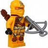 LEGO Ninjago 70746 Mini-figurine Skylor Orange ninja doré avec arbalète et carquois