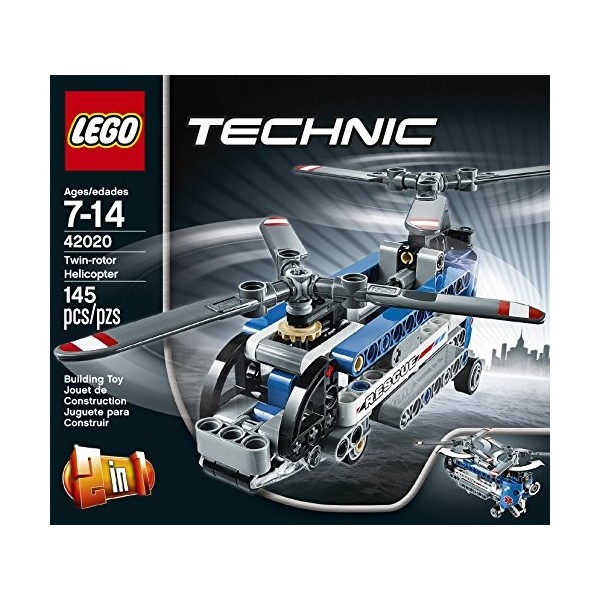 LEGO Technic - 42020 - Jeu De Construction - Lhélicoptère Bi-rotors