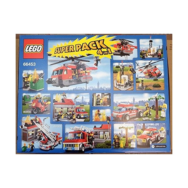 LEGO® City 66453 - Pompier Super Pack 4 en 1