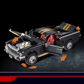 MBKE Technic Voiture de Course Modèle de Ford Mustang GT 350-H, 1817pcs Voiture de Sport pour Ford Mustang, Blocs de Construc