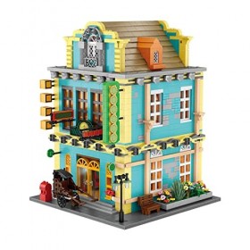 Aetheria Kit de briques darchitecture, maison de vente aux enchères rétro, kit de modélisation, mini particules, brique, puz