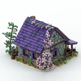 REDBMX Ensembles De Blocs De Construction, MOC-57928 Chalet Forestier, Mini Street View Architecture Kit De Blocs De Construc