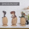 Ensemble de Jouets de Figurine de Dinosaure, 3 Pièces / Ensemble Oeufs de Dinosaure Jouet à Moitié éclos Mini Oeufs de Dinosa