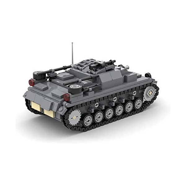 Blocs de Construction,Militaire StuG III A Blocs de Construction MOC Set Toy, Enfants Adultes 10 Ans et Plus, Compatible avec