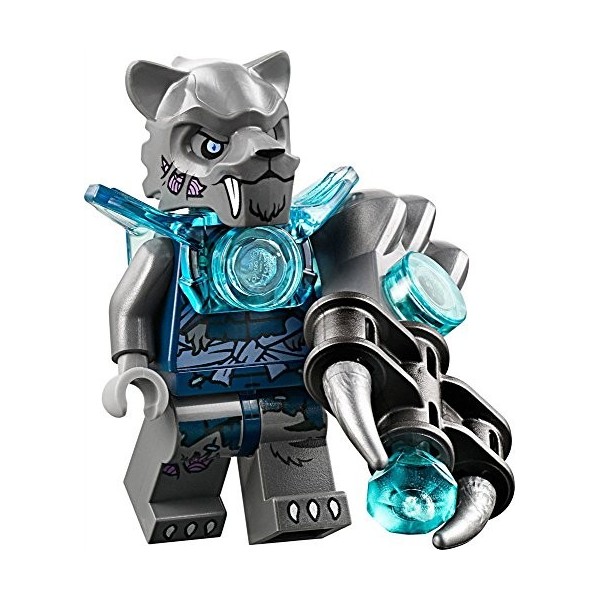 Qiyun LEGO 70143 Figurine Stealthor Ice Armor avec arme Freeze Blasta Chima