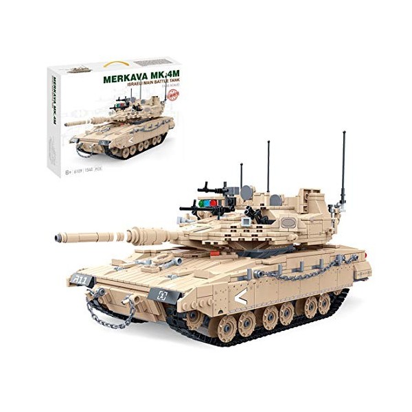 YANYUESHOP Bloc de Construction de Char Militaire, Grand Char de Combat Principal MOC Ensemble de Jouets de Construction de C