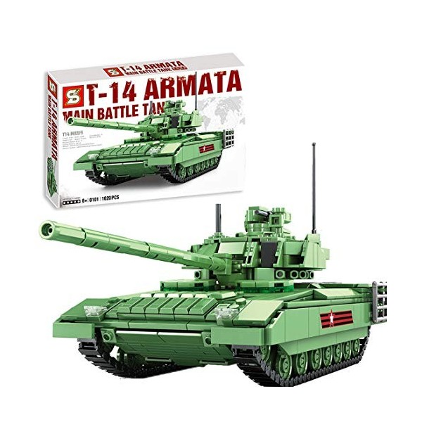 YANYUESHOP Bloc de Construction de Char Militaire, Grand Char de Combat Principal MOC Ensemble de Jouets de Construction de C
