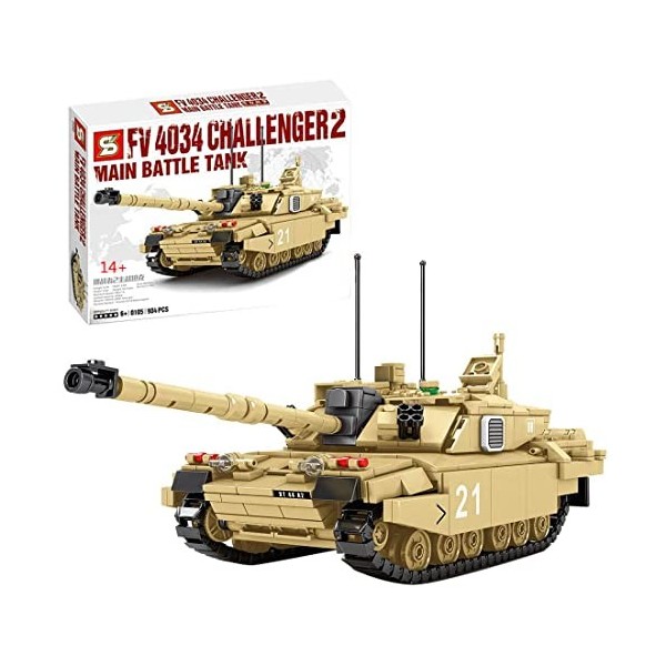 YANYUESHOP Bloc de Construction de Char Militaire, Grand Char de Combat Principal MOC Ensemble de Jouets de Construction de C