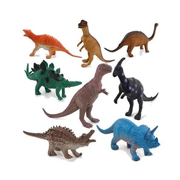 AniWorld Dinosaure Set de 8 Pièces Dinosaures Jouets Ensemble Éducatif Réaliste Dinosaure Jouet Animaux Figurines Cadeaux da