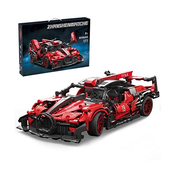 YANYUESHOP 1/14 Technic Car Building Blocks, 1324Pcs MOC Race Car Building Set Collectable Car Compatible avec Lego Technic
