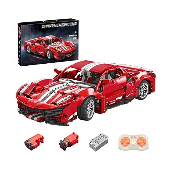 YANYUESHOP 1/14 Technic Car Building Blocks, 1324Pcs MOC Race Car Building Set Collectable Car Compatible avec Lego Technic