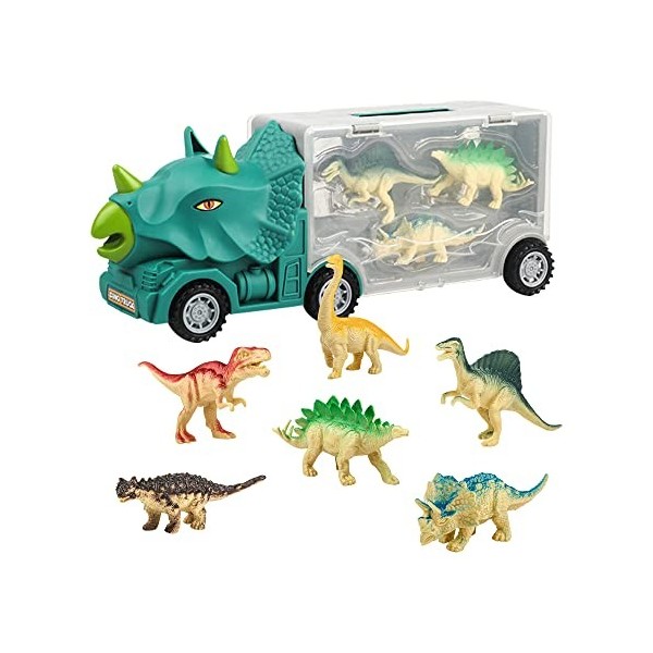 ALEENFOON Camion de Transporteur Dinosaure Jouet pour Enfant 3 4 5