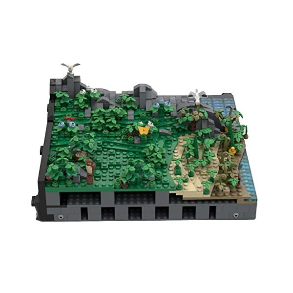 EnWind Modèle château médiéval DIY - Sous-module - Kit de blocs modulaires - Compatible avec larchitecture Lego MOC-131124 A