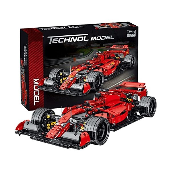 YANYUESHOP Kit de Construction de Blocs de Voiture de Course F1 Formula Compatible avec Lego Technic, Jouet de Voiture de Cou