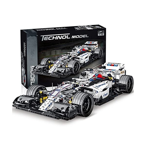YANYUESHOP Kit de Construction de Blocs de Voiture de Course F1 Formula Compatible avec Lego Technic, Jouet de Voiture de Cou