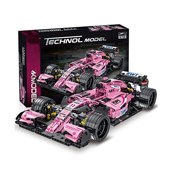 YANYUESHOP Kit de Construction de Blocs de Voiture de Course F1 Formula Compatible avec Lego Technic, Jouet de Voiture de Cou