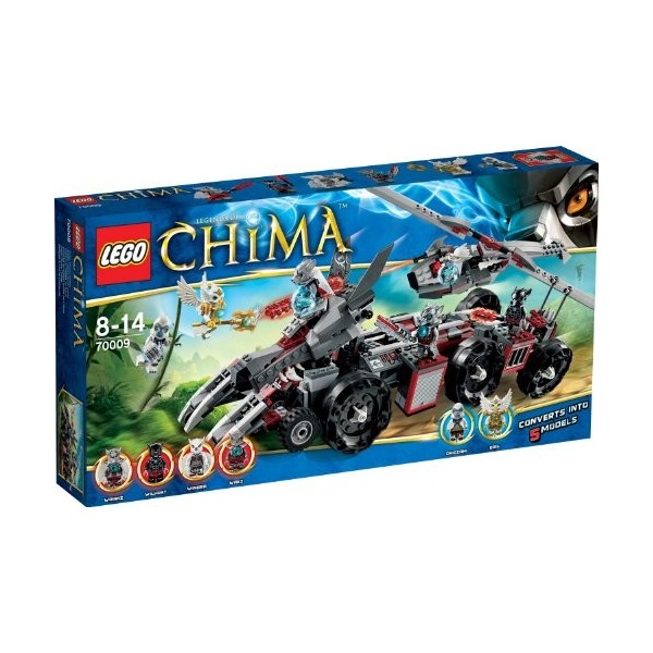 LEGO Legends of Chima - Playthèmes - 70009 - Jeu de Construction - Le Char de Combat Loup