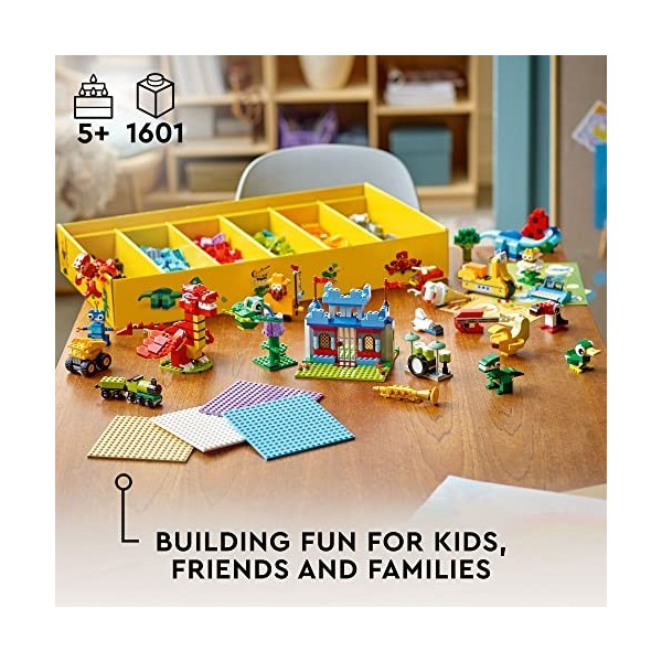 LEGO Classic Build Together 11020 Jeu de construction créatif pour enfants, filles et garçons à partir de 5 ans 1 601 pièces