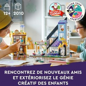 LEGO Friends 41732 Les Boutiques de Fleurs et de Décoration, Jouet avec Appartement et Magasins, Maquette à Construire et Per