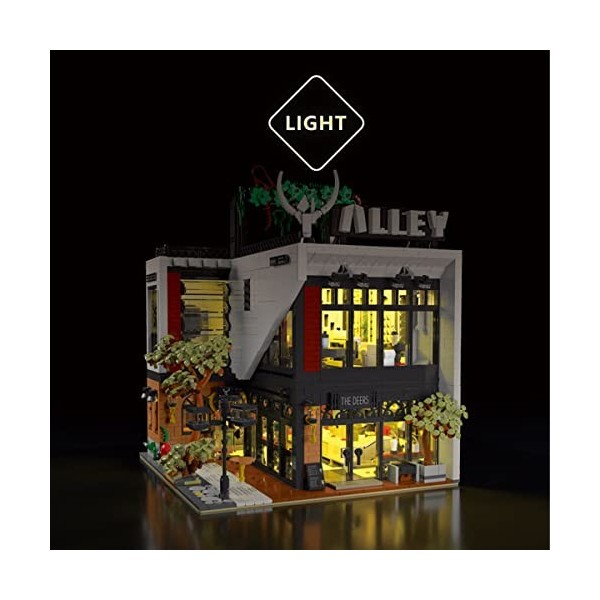 barweer Briques de construction City Haus - Fawn Milk Tea Shop Modular Buildings - Boîte cadeau pour adultes et enfants - Kit