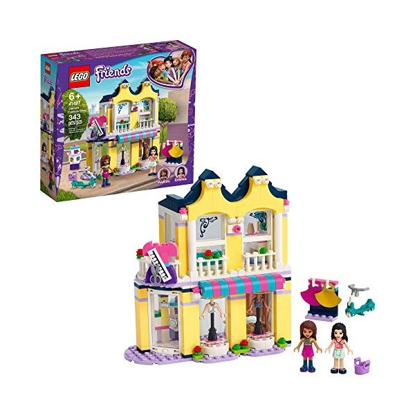 LEGO Friends Emma’s Fashion Shop 41427, Includes Friends Emma and Andrea Buildable Mini-Doll Figures and a Range of Fashion A